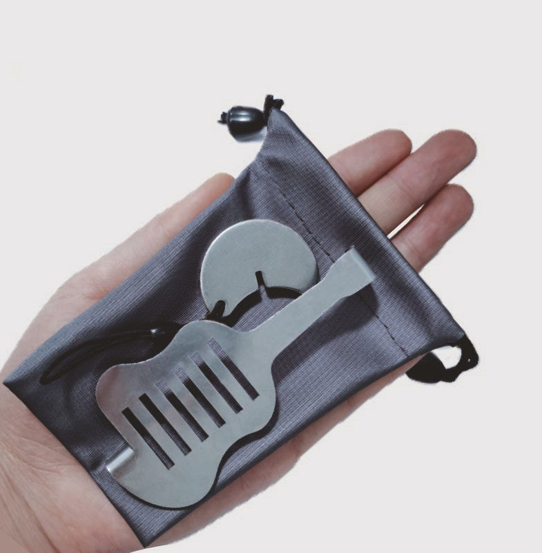 New Stainless Steel Portable Small Guitar Door Stopper Punch-free Anti-theft