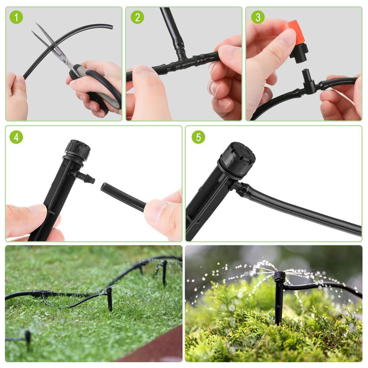 DIY Automatic Flower Drip Irrigation Set