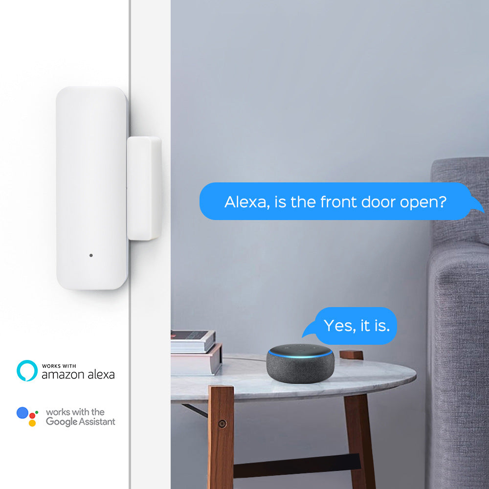 Smart Wifi Magnetic Door And Window Alarm Sensor Door Stopper