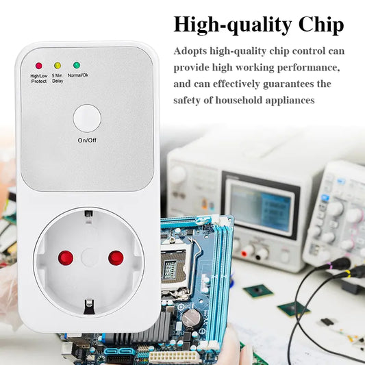 Multifunctional Flame Retardant Voltage Protector Socket